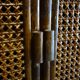 Bamboo rattan bookcase shelf from the 50s