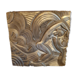 Bas-relief in art deco terracotta