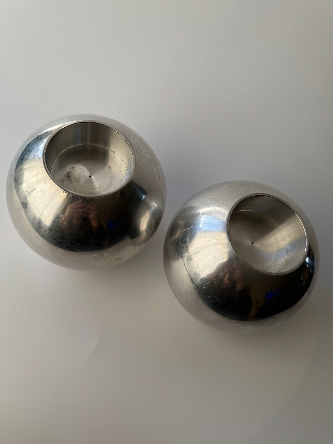 Pair of XL Vintage IKEA Nässjö candle holder designed by Ehlén Johanss