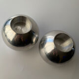 Pair of XL Vintage IKEA Nässjö candle holder designed by Ehlén Johanss