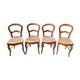 Chaises Louis Philippe en cannage
