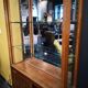 Wood and Art Deco glass showcase