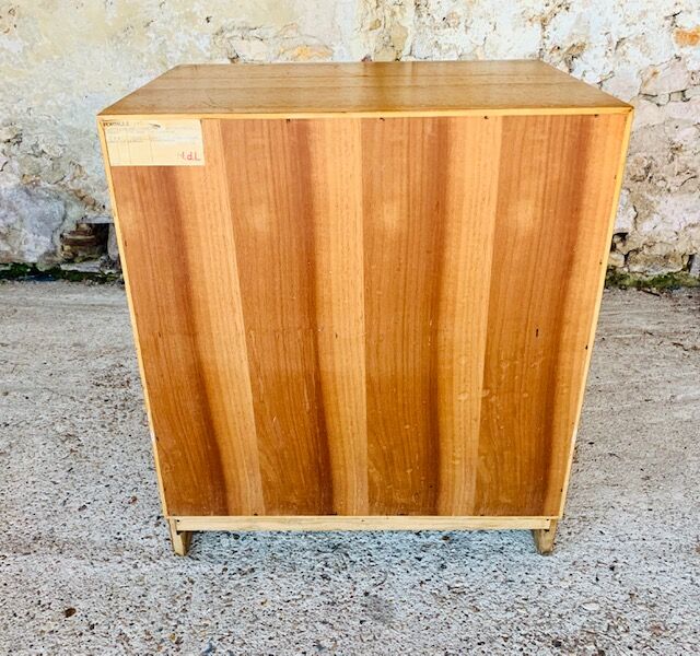 Scandinavian 4-drawer teak chest of drawers by Kempkes 1960s