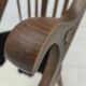1960s, Danish high-backed armchair, reupholstered, furniture cowhide, oak.