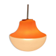 Vintage pendant lamp Orange and white - Vintage chandelier orange and white