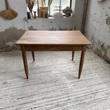 1950s walnut bistro farmhouse table