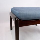Stool in mahogany designed by Ole Wanscher and manufactured by P. Jeppesen.