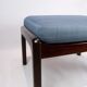 Stool in mahogany designed by Ole Wanscher and manufactured by P. Jeppesen.