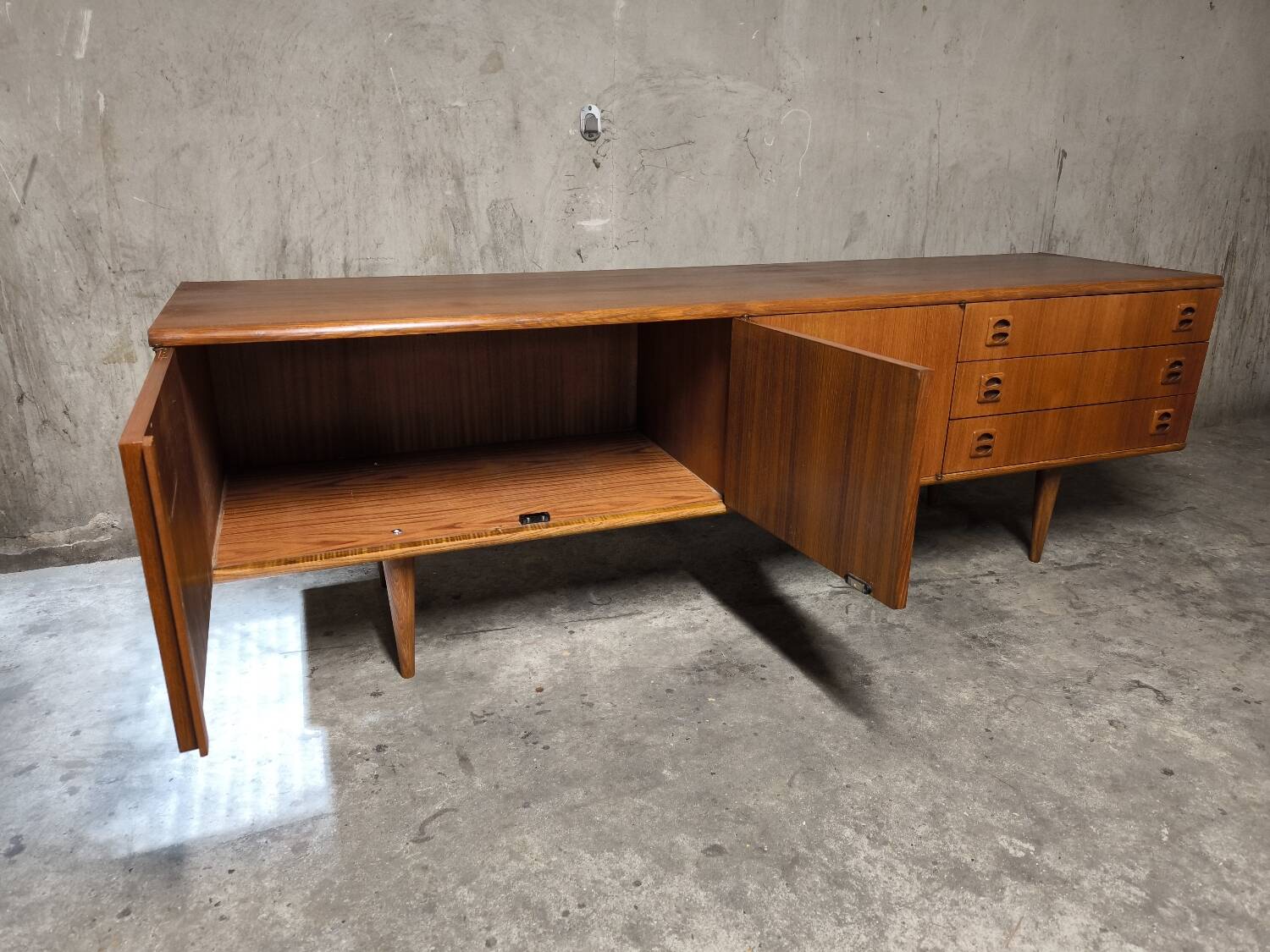 Vintage Scandinavian teak sideboard