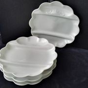 4 asparagus plates in Limoges porcelain