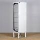 Vintage iron and glass medical cabinet, 1970s
