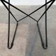 Set of black postmodern Kreuzschwinger chairs by Till Behrens for Schlubach, 1980s.
