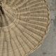 Small suspension, rattan luminaire in hat shape D:60cm