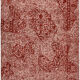 Tapis de laine rouge fait main oriental décoratif années 1980