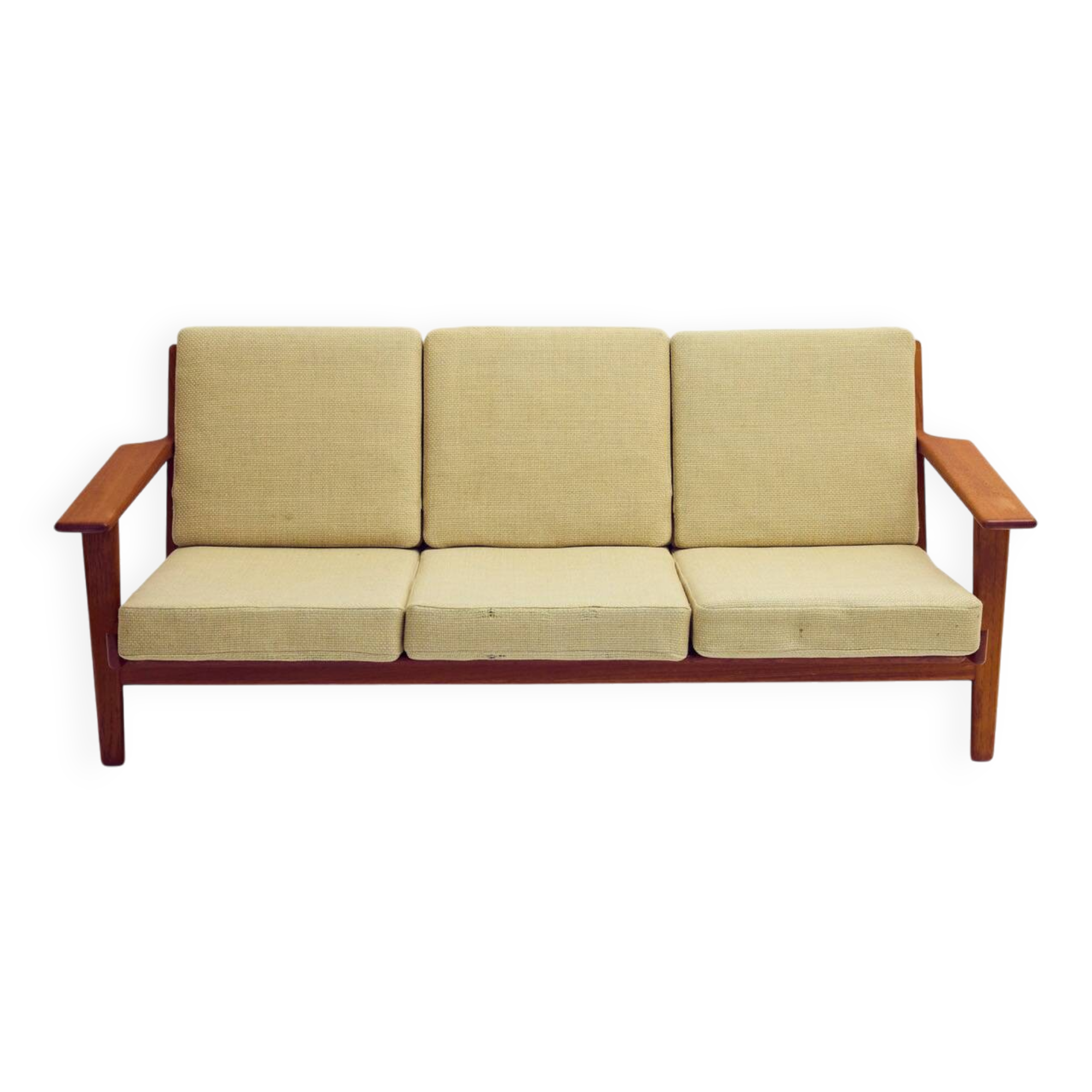 3 seater sofa by Hans Wegner for Getama, modell GE 290 in teak