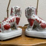 Paire de lampes Staffordshire