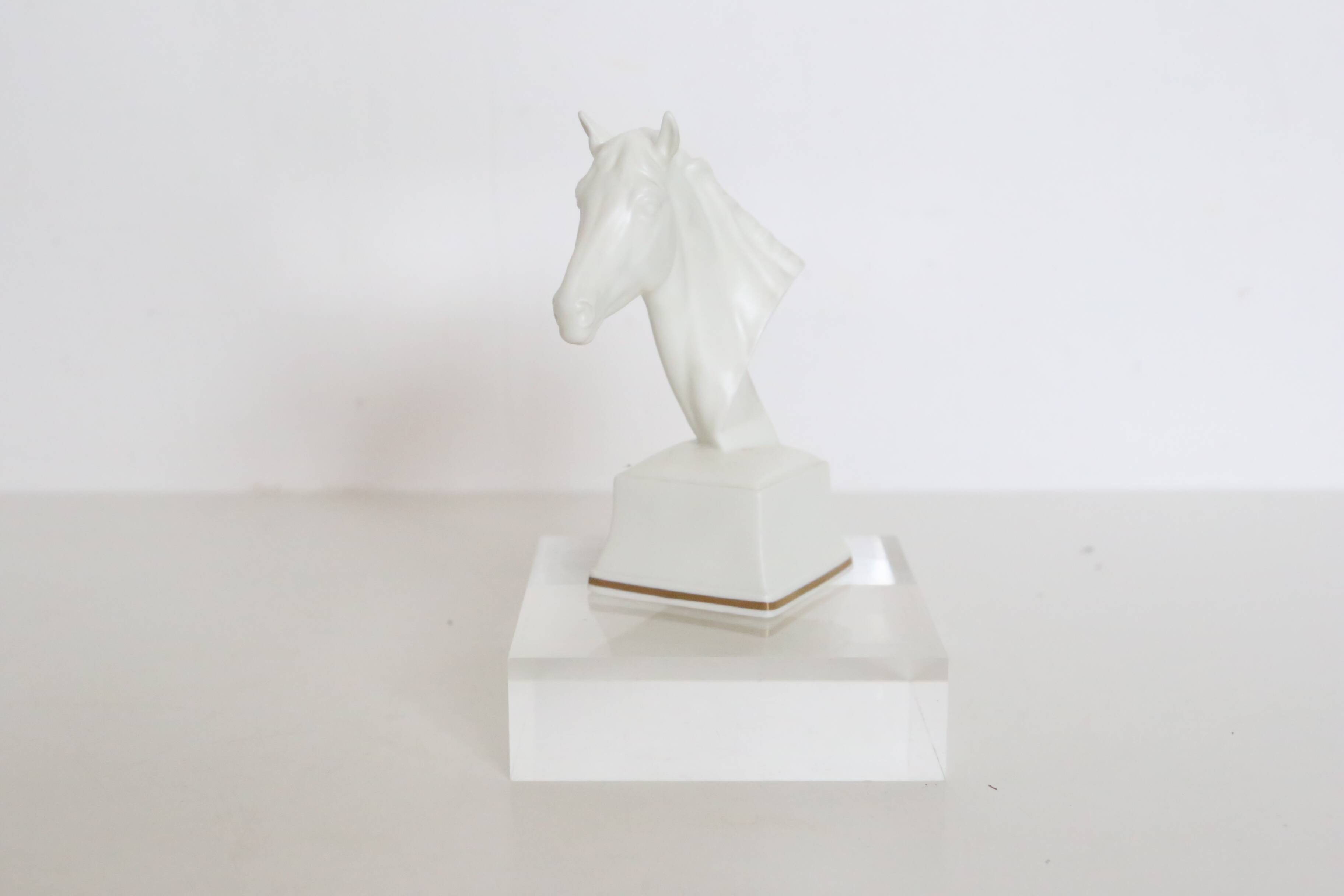 Atheon horse head figurine, Royal Worcester, porcelain