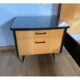 Bed frame set 140 X 190 and 2 lacquered bedside tables