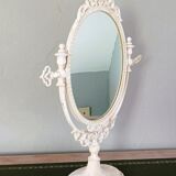 White table psyche mirror