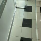Wardrobe console glass and chrome metal
