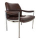 Röder Söhne leather lounge chair by Miller Borgsen