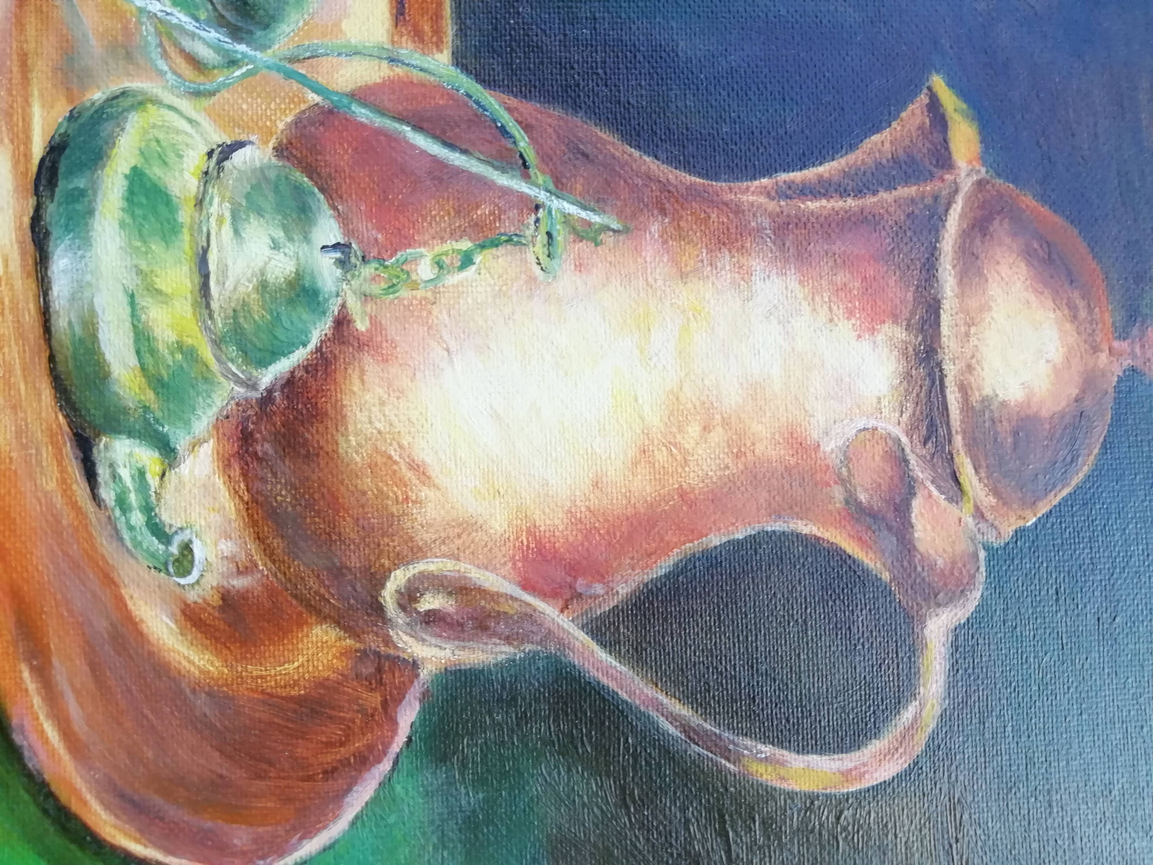 Oil on still life canvas