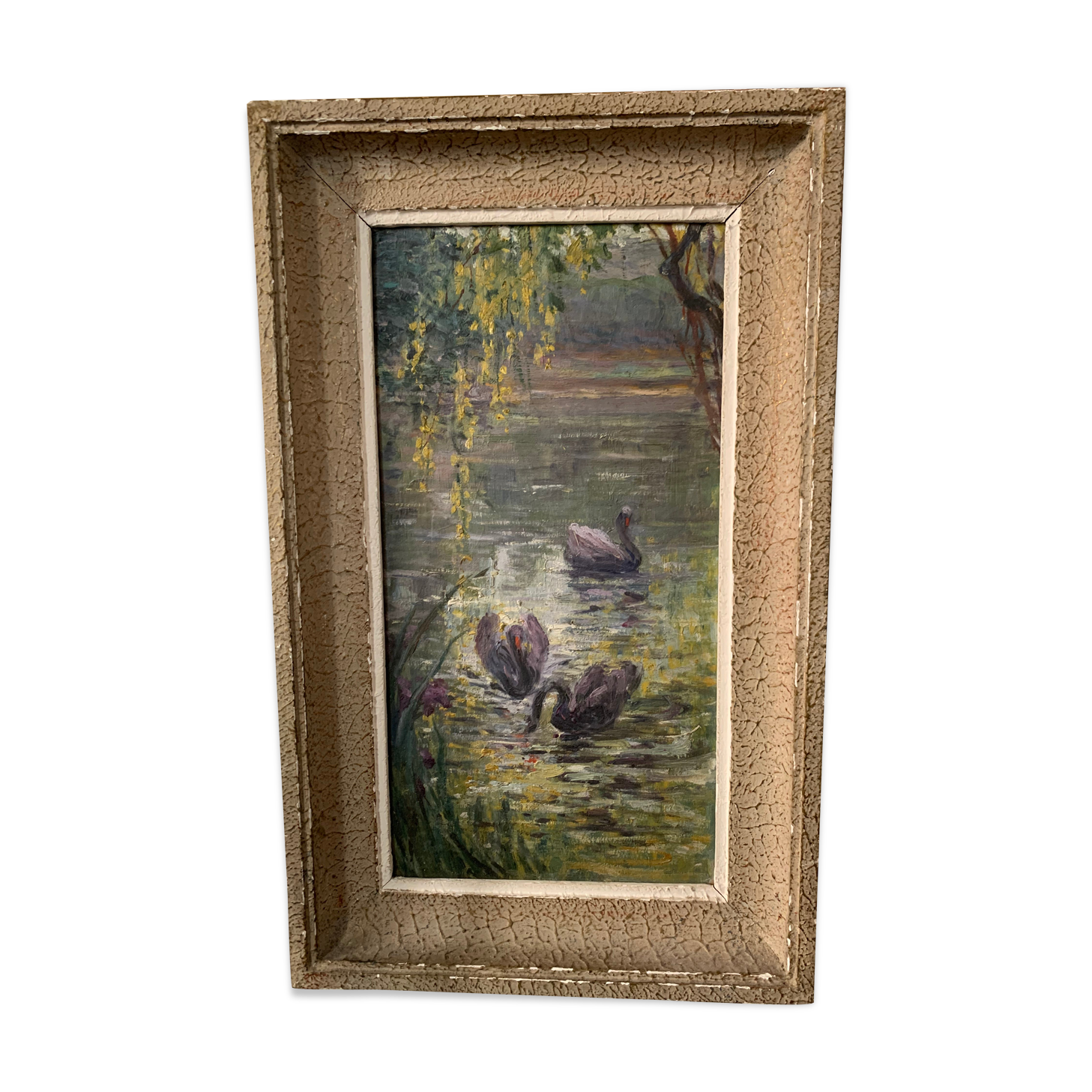 Swan landscape painting