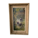 Tableau paysage cygnes