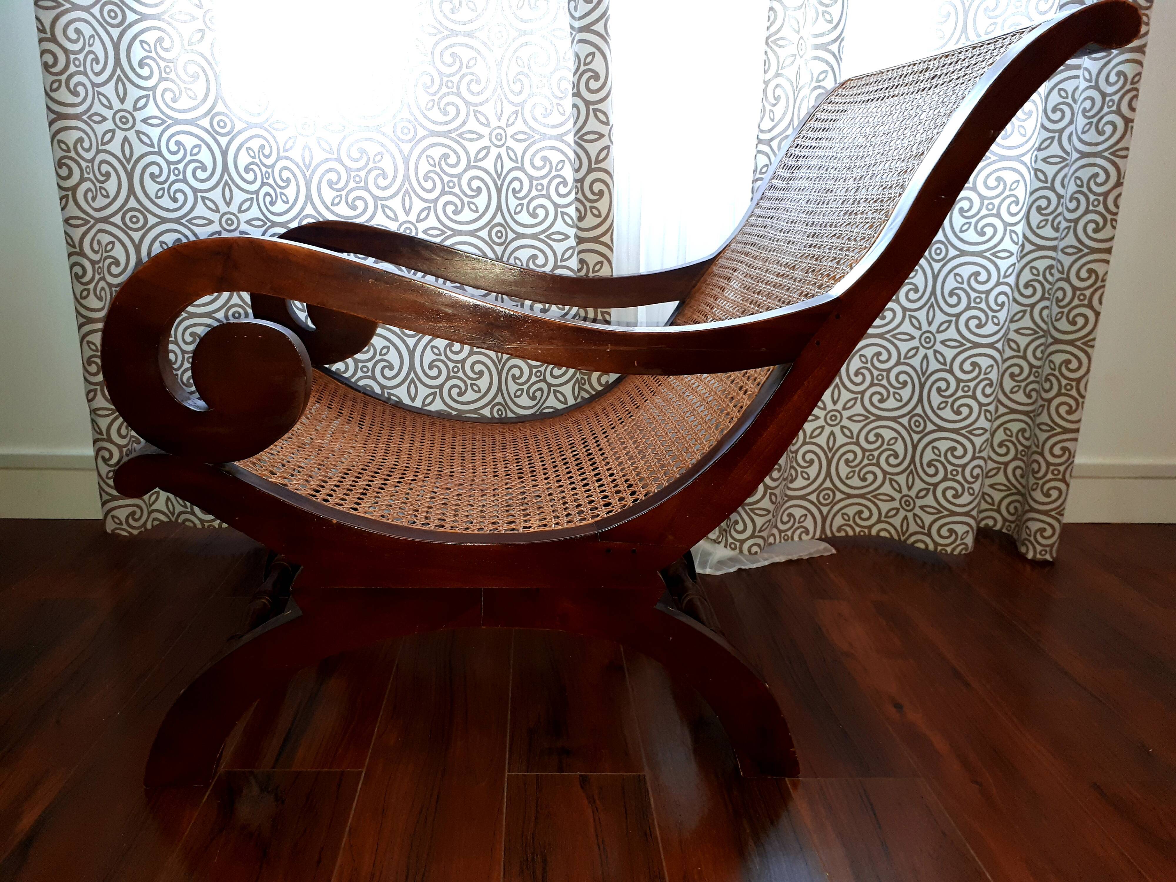 Pair of armchairs English style colonial