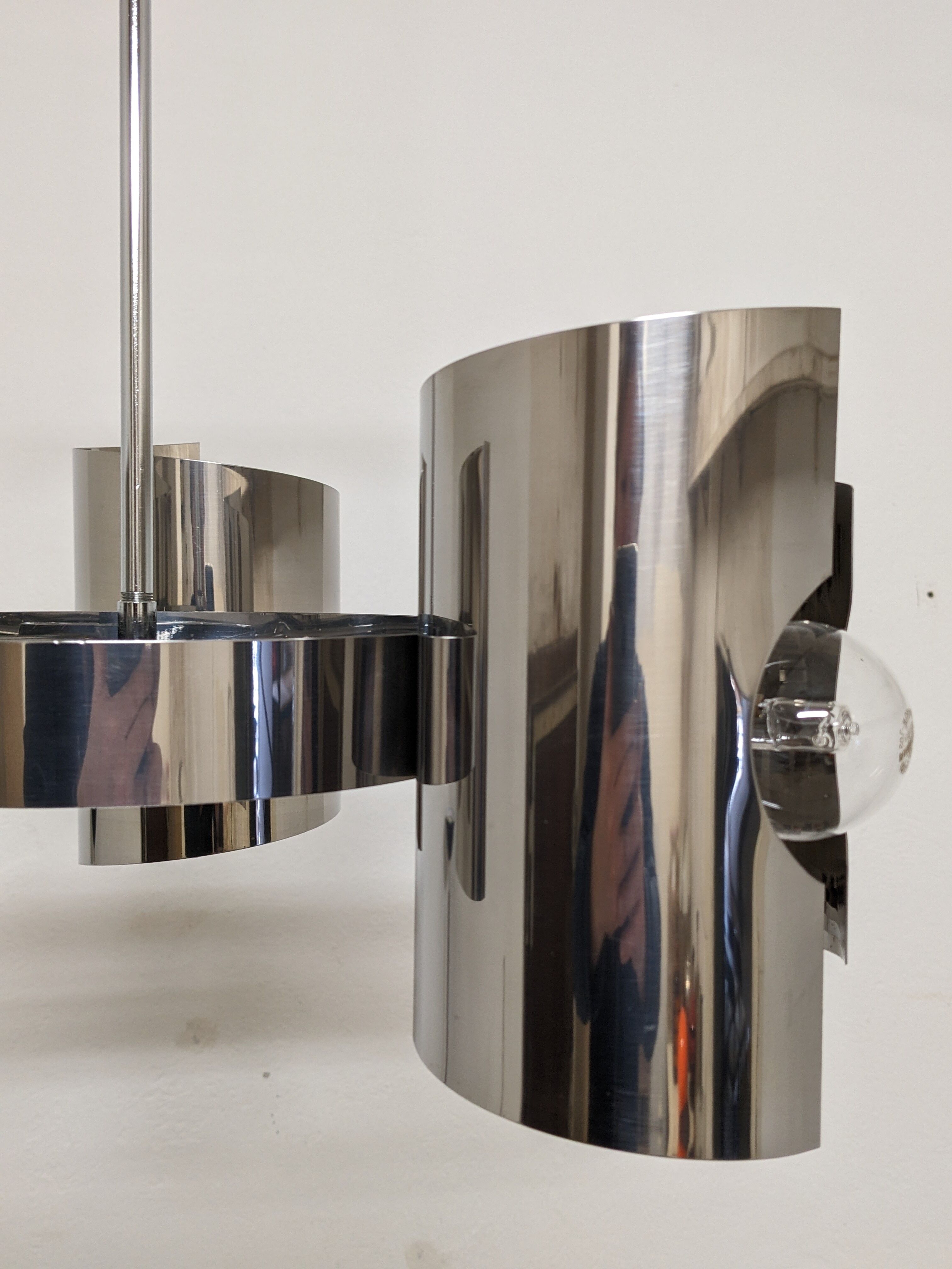 Space Age 3-light chandelier from the 60s/70s