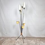 Vintage French 1950's Tripod Floor Lamp, Plant Stand