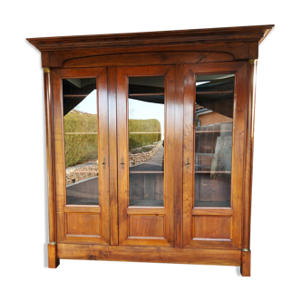 Bibliotheque Empire noyer XIXeme