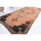 Vintage Turkish Hand-Knotted Wool Cotton Orange Runner 159x366
