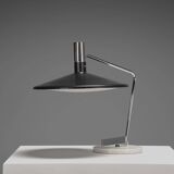 Metal, chrome and marble table lamp by Georges Frydman for EFA, France 1960s