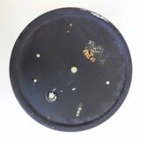 Round ceiling lamp striated glass