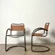 Pair of Effezeta camel cantilever armchairs, Made in Italy, 1970