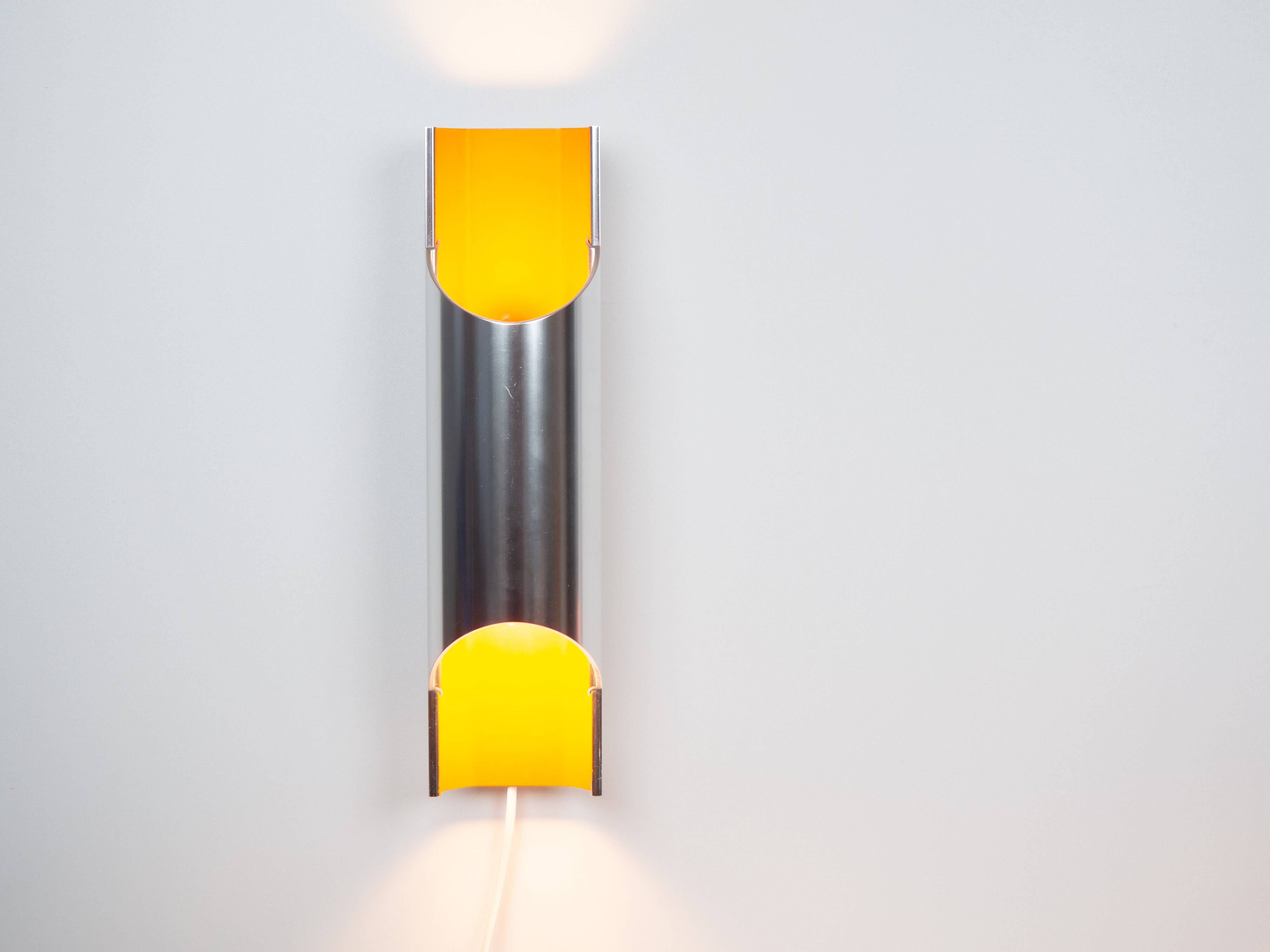 Pair of Danish vintage wall lamps Pandean by Bent Karlby, Lyfa, 1960s