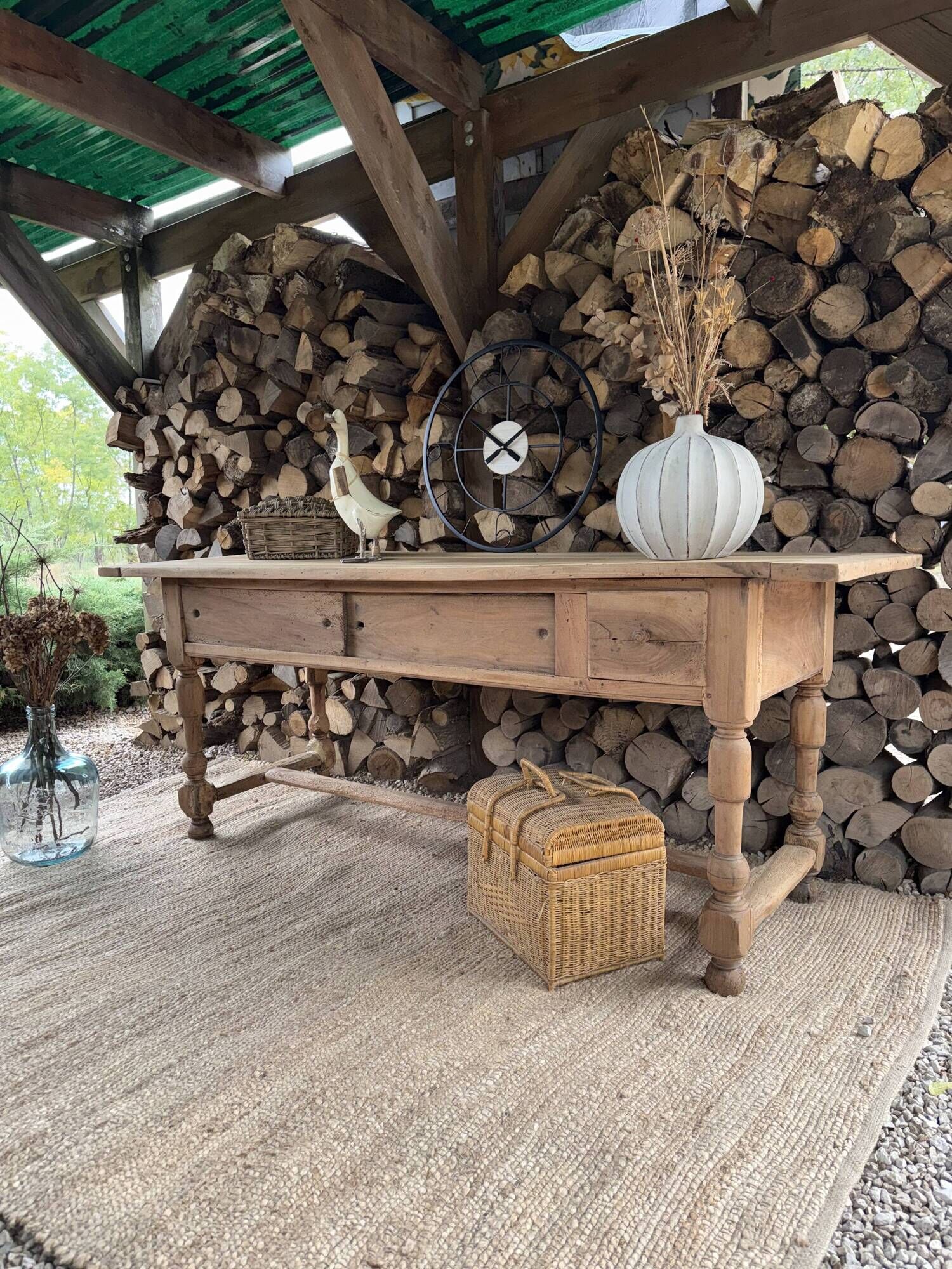 Work table or renovated antique draper's table