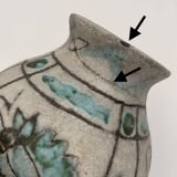 J. MASSIER, Vallauris - Vase ancien grès émaillé - Années 1930-1940