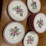 Lot 18 Dessert plates Luneville Réverbère