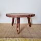 Small round tripod coffee table – vintage wooden stand