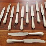 Ercuis - Set of 12 Sully model dessert knives - in silver metal
