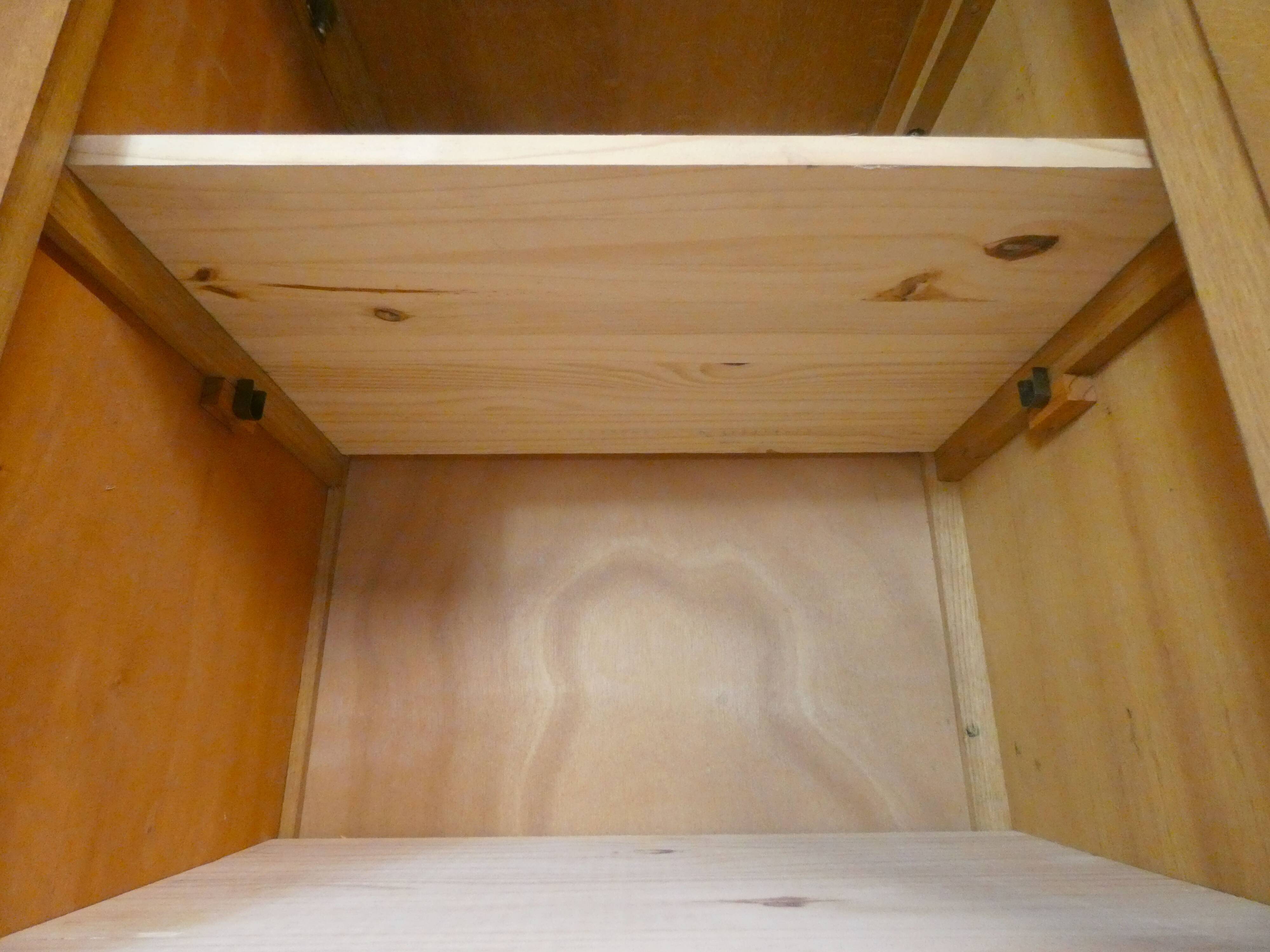 rattan cabinet with compass feet