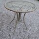 folding garden furniture in patinated iron