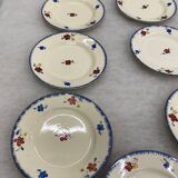 Lot of 8 flat plates Digoin Mary-Lou