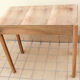 Table in beech wood slab Italy 50s