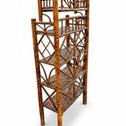 Étagère ancienne en bambou à 4 niveaux – Style japonisant