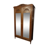 2-door old mirror cabinet