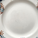6 flat plates in ironstone "Diderot" Longwy