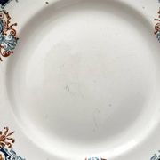 6 assiettes plates terre de fer « Diderot » Longwy